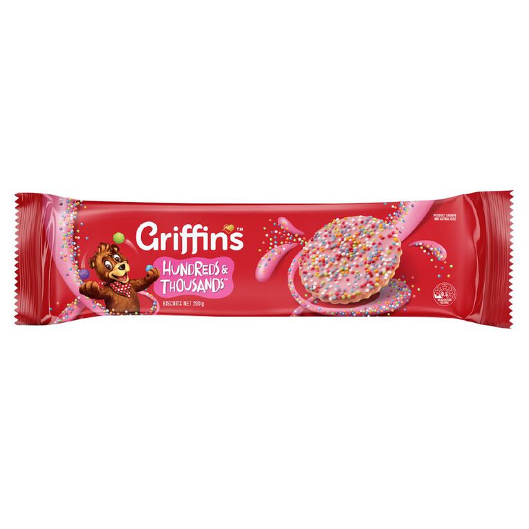 Griffin's Cookie Bear Hundreds & Thousands 200g, , hi-res