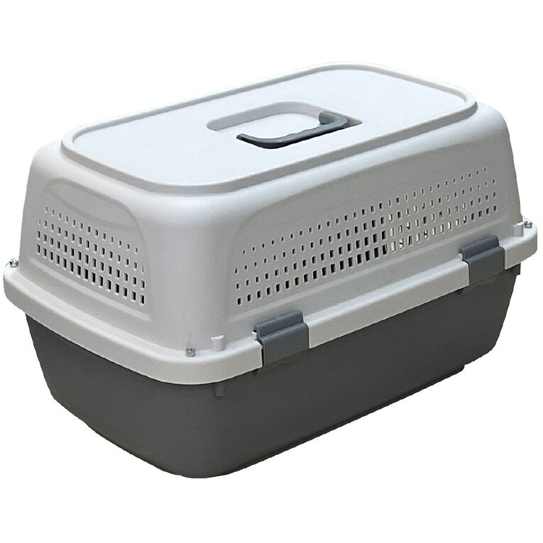 Petzone Pet Carrier 6kg Max Weight Grey Medium The Warehouse