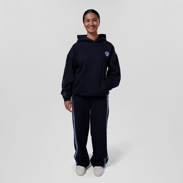 Basketball NZ Boxy Hoodie, Black, hi-res