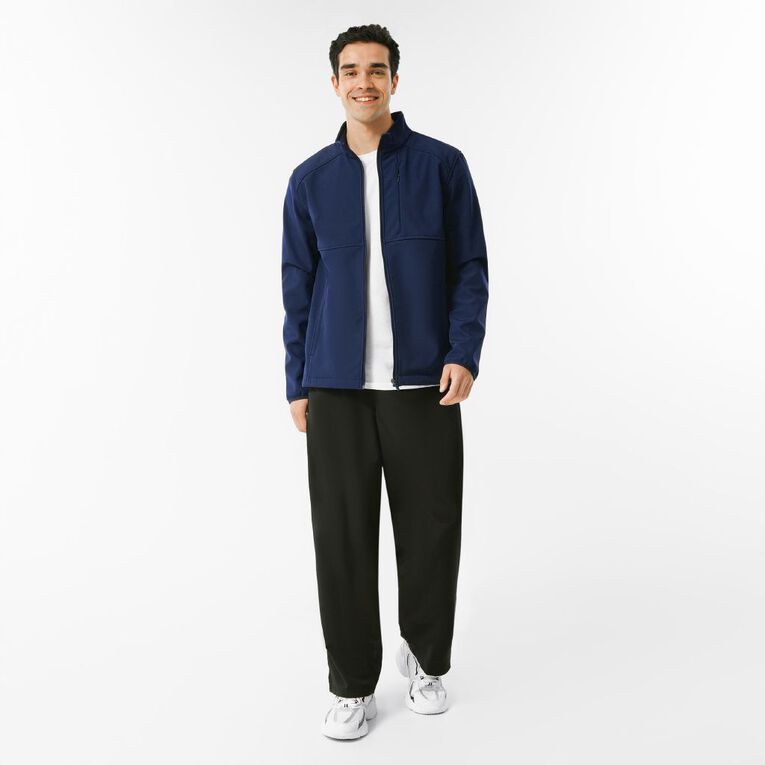 Active Intent Men's Softshell Jacket, Blue Dark, hi-res