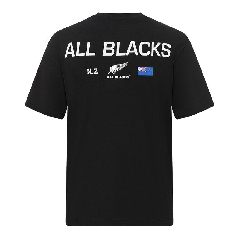 All Blacks Adults' Tee, Black FLAG, hi-res