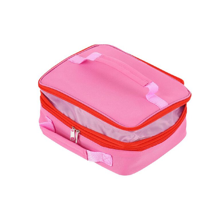Living & Co Expandable Insulated Lunch Bag Pop Pink, , hi-res