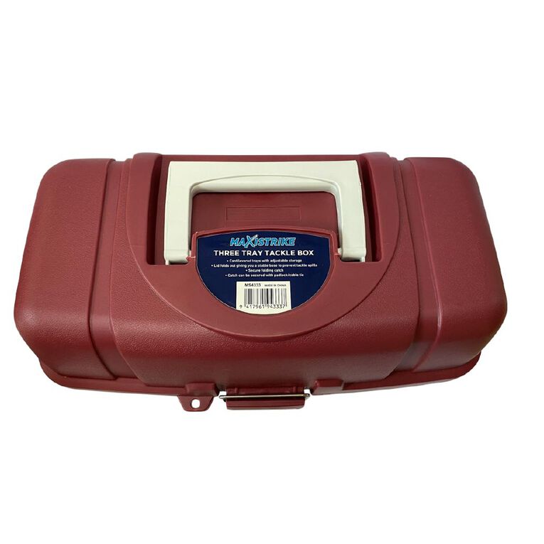 Maxistrike Three Tray Tackle Box, , hi-res