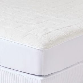 Living & Co Sherpa Fleece Underlay White Queen