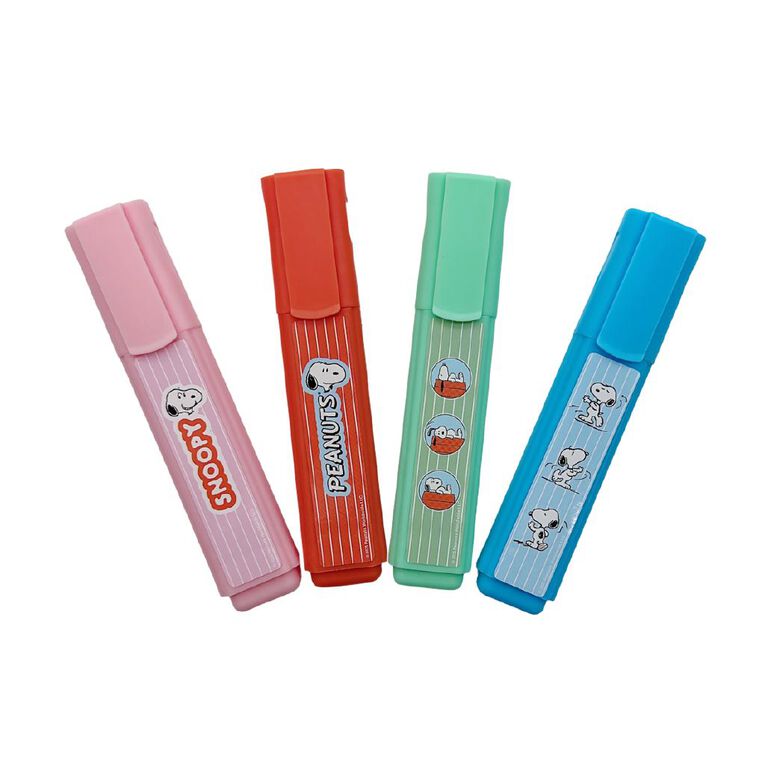 Peanuts Highlighters 4 Pack, , hi-res