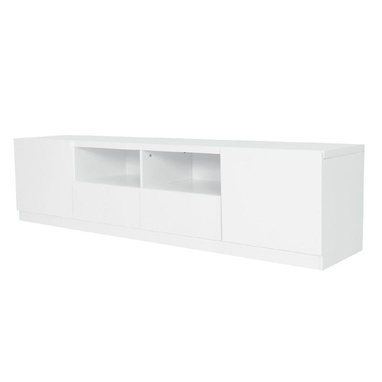 Living & Co Tahoe Entertainment Unit 180cm White, , hi-res