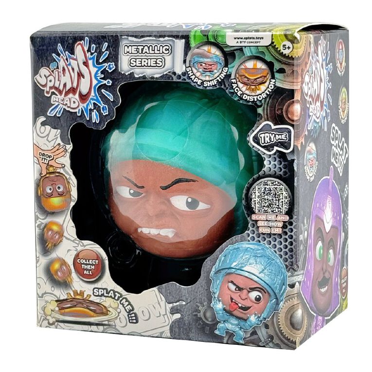 Splats Head 11cm Metallic Assorted, , hi-res