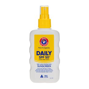 surf life saving slsa sunscreen spf50+ daily spray 200ml