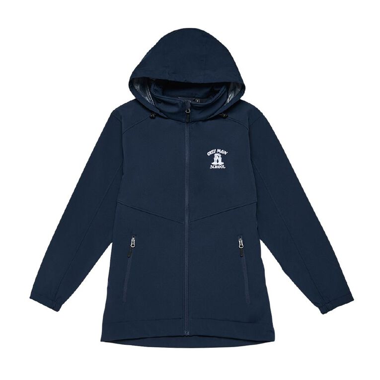 Schooltex Greymouth Main School Softshell Jacket with Embroidery, Navy, hi-res