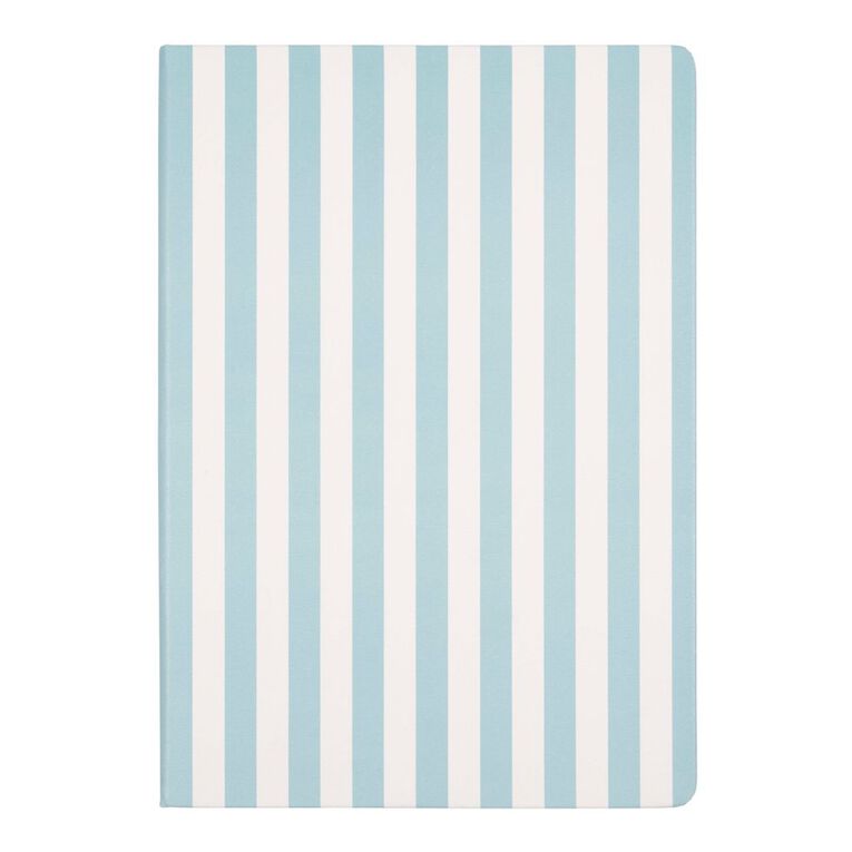 Uniti Stationery Mint Stripe A4 Notebook, , hi-res