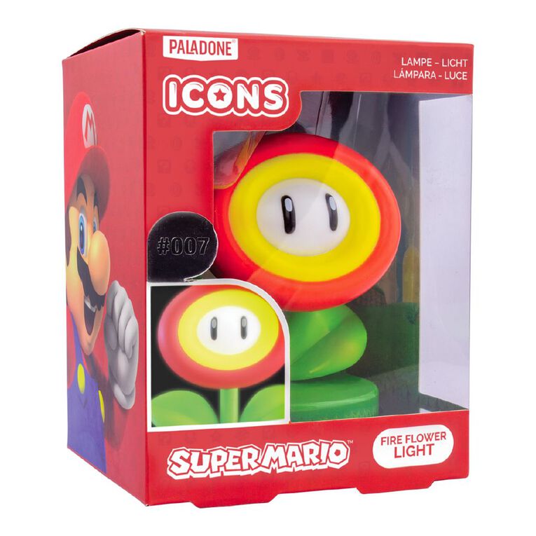 Paladone Super Mario Fire Flower Icon Light, , hi-res