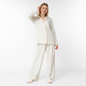 H&H Women's Comfy Button Up Pyjama Set