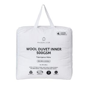 Maison d'Or NZ Wool Duvet Inner White One Size