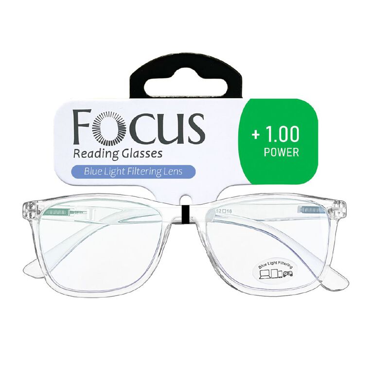 Focus Blue Light Filter Reading Glasses +1.00, , hi-res