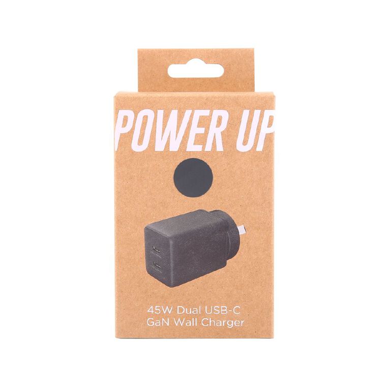 Tech.Inc PD 45W Dual USB-C Fast Charger Space Space Black, , hi-res