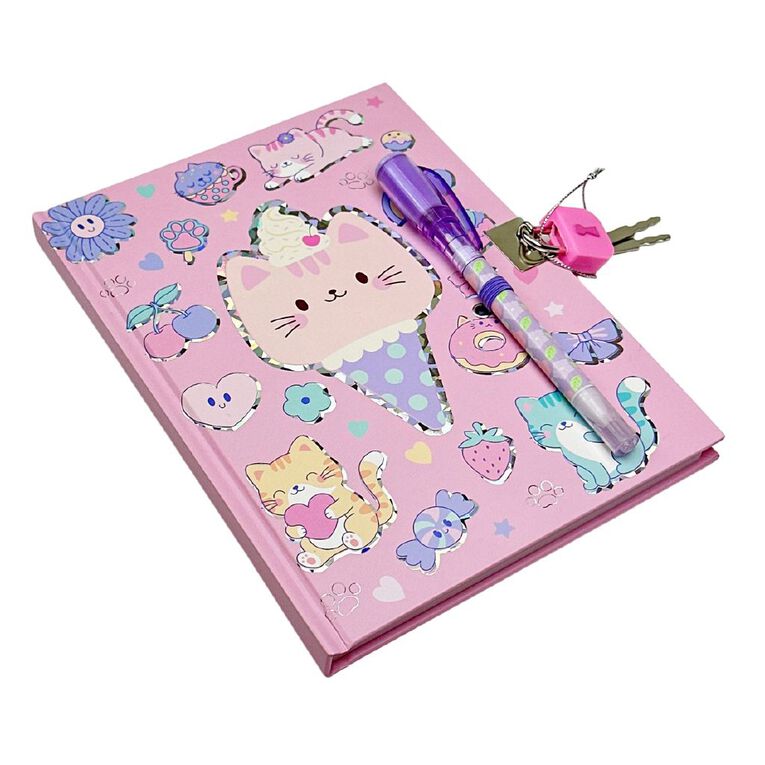 Uniti Kids Playful Simplicity Lockable A5 Notebook, , hi-res
