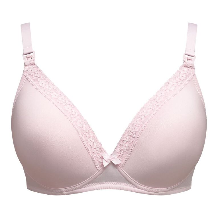 H&H Women's T-shirt Maternity Bra 2 Pack, Pink Light, hi-res