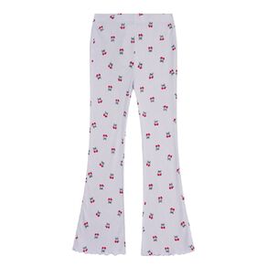 Young Original Printed Rib Flare Leggings