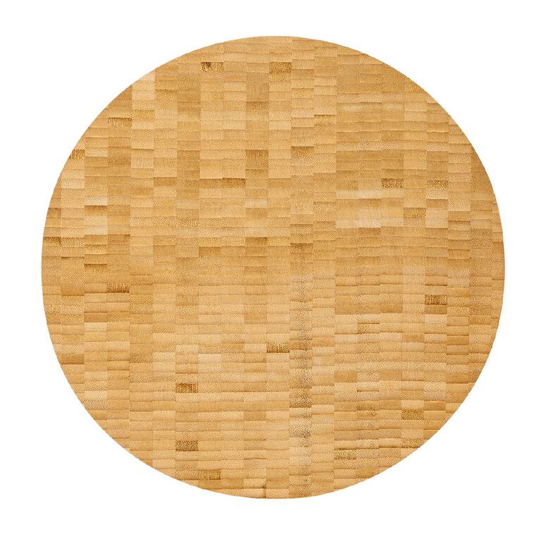 Living & Co Round Bamboo Butcher's Block Natural 40cm, , hi-res