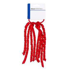 School Essentials Twirl Hair Tie Red