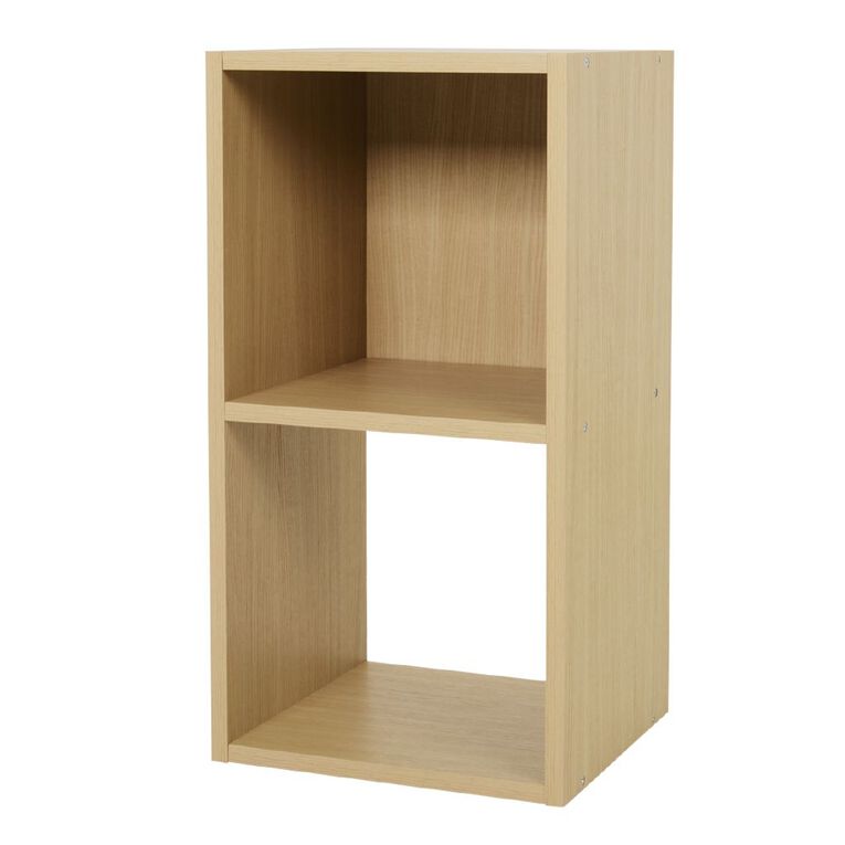 Living & Co 1 x 2 Cube Storage Oak, , hi-res