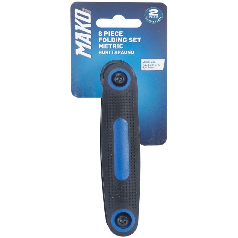 Mako 8 Piece Folding Set Metric, , hi-res