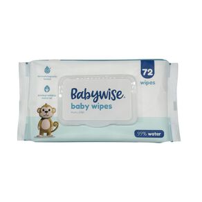 babywise wipes 99% water biodegradable 72 pack