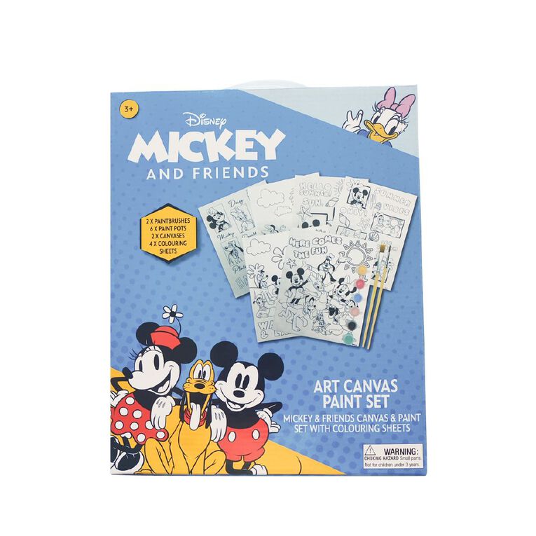 Mickey Mouse and Friends Art Canvas Paint Set, , hi-res