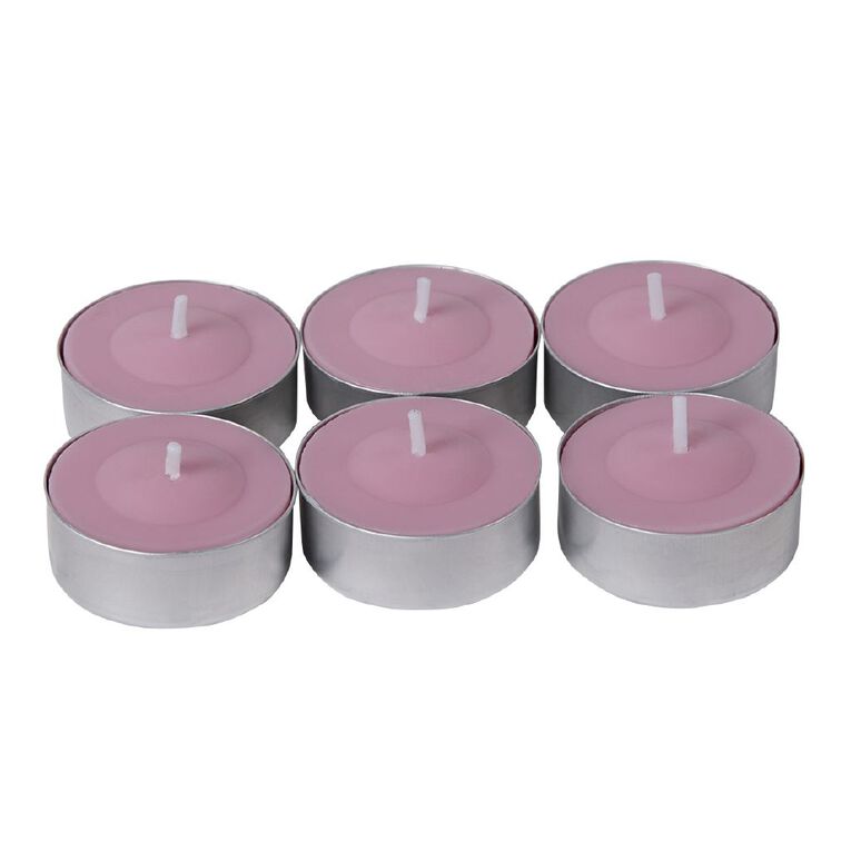 Living & Co Ambience Scented Tealight Candles Berry Royale 6 Pack, , hi-res