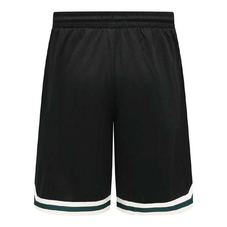 Garage Men's Baggy Basketball Shorts, Black, hi-res