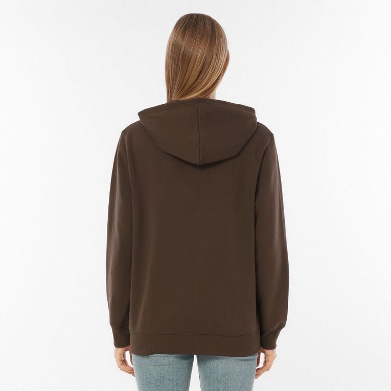 H&H Women's Essential Pullover Hoodie, Brown Dark, hi-res