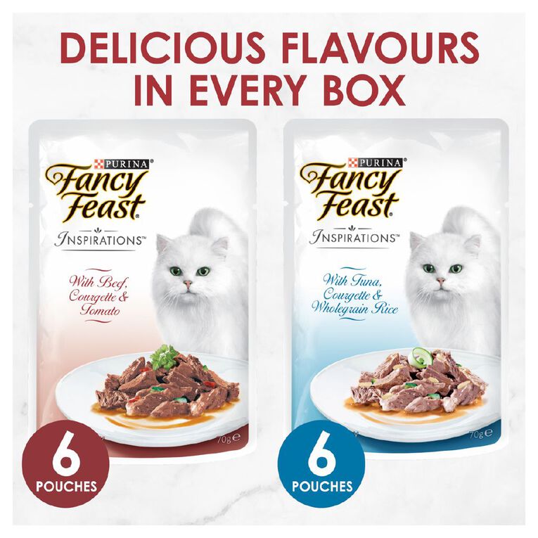 Fancy Feast Inspirations Beef & Tuna 12x70g MP, , hi-res