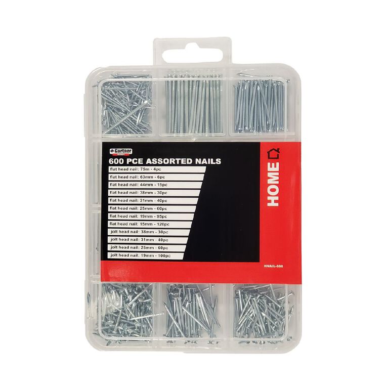 Gartner Home Nails 600 Pieces, , hi-res