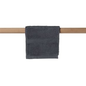 Living & Co Plush Plain Face Towel Charcoal 30cm x 30cm