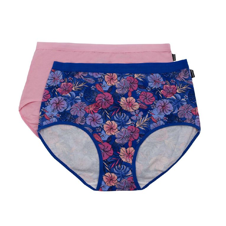 Underworks Women's Gift Full Briefs 2 Pack, Pink Light, hi-res