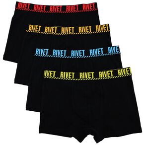 Rivet Boys' Trunks 4 Pack