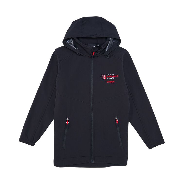 Schooltex Marshland School Senior Jacket with Embroidery, Black, hi-res