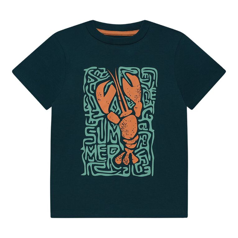 Young Original Print Short Sleeve Tee, Green Dark, hi-res