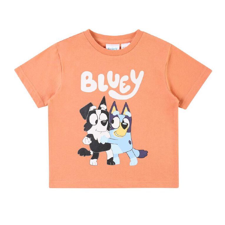 Bluey Preschool Printed Relaxed Tee, Brown, hi-res