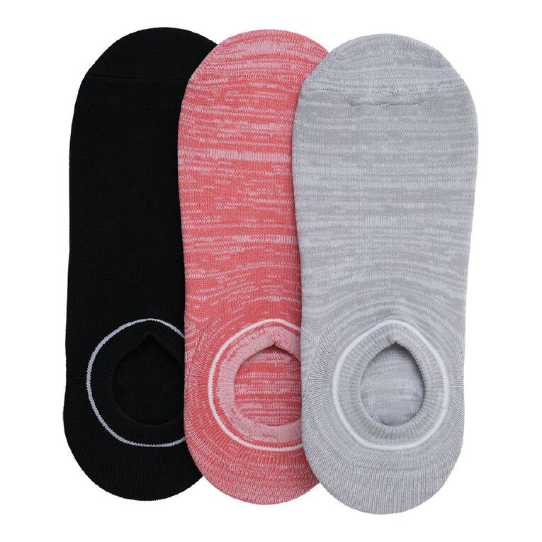 Active Intent Women's Grip Socks 3 Pack, Pink Mid, hi-res