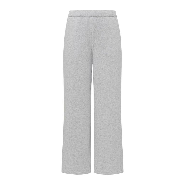 H&H Women's Wide Leg Trackpants, Silver Grey, hi-res