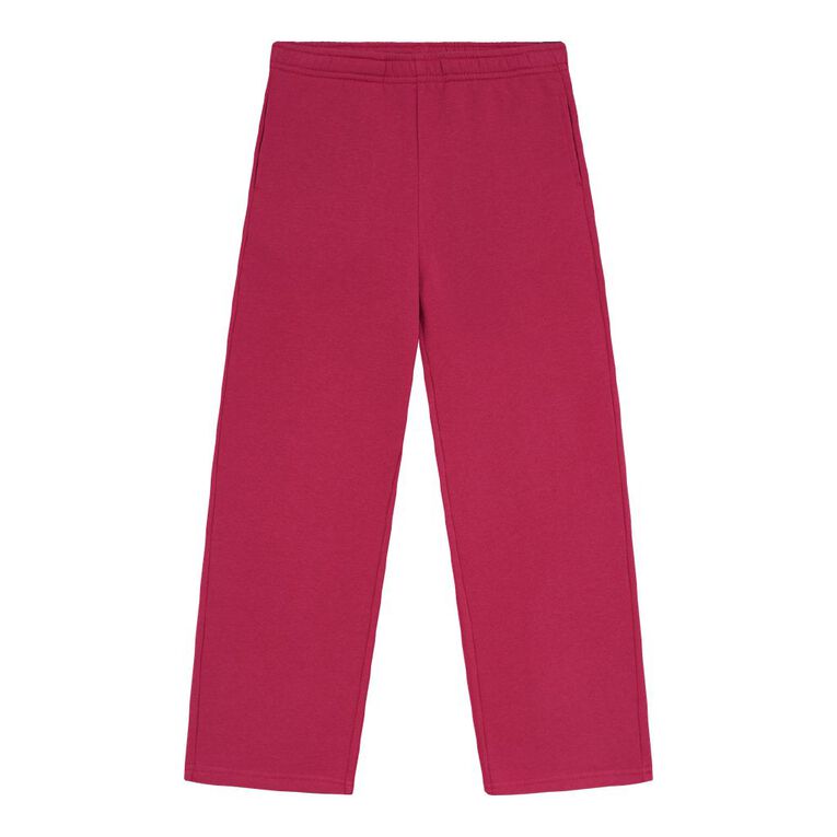 Young Original Plain Straight Trackpants, Red Mid, hi-res
