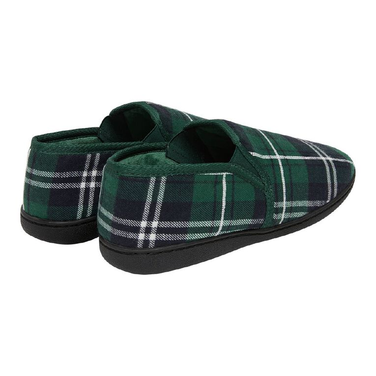 H&H Men's Charles Closed Back Slippers, Green, hi-res