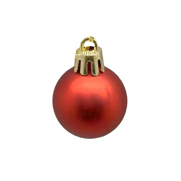Wonderland Christmas Baubles 3cm Gold/Red/Green 20 Pack, , hi-res