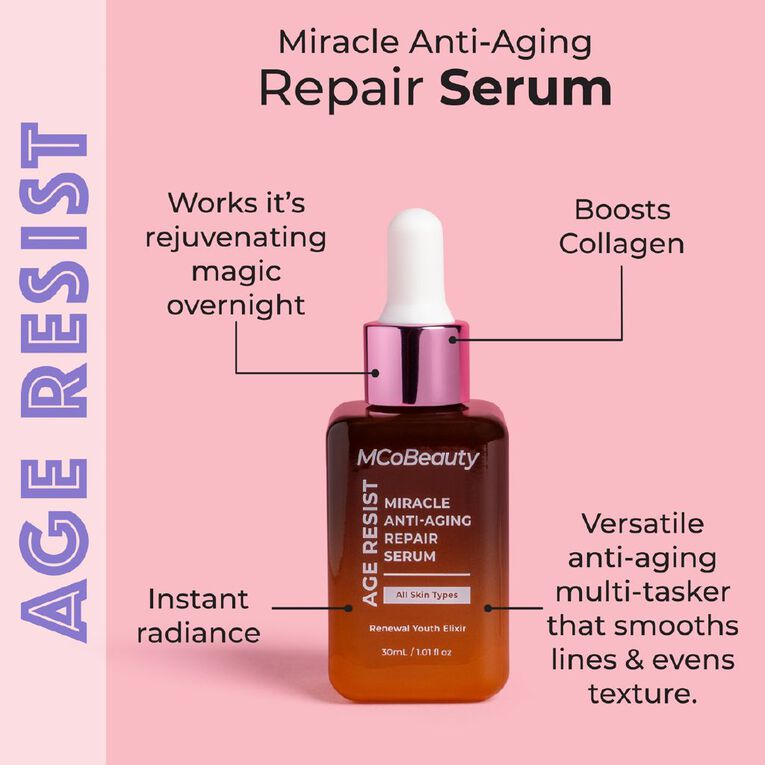 MCoBeauty Age Resist Miracle Anti-Aging Repair Serum, , hi-res