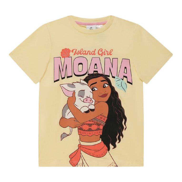 Moana Short Sleeve Tee, Yellow Light, hi-res
