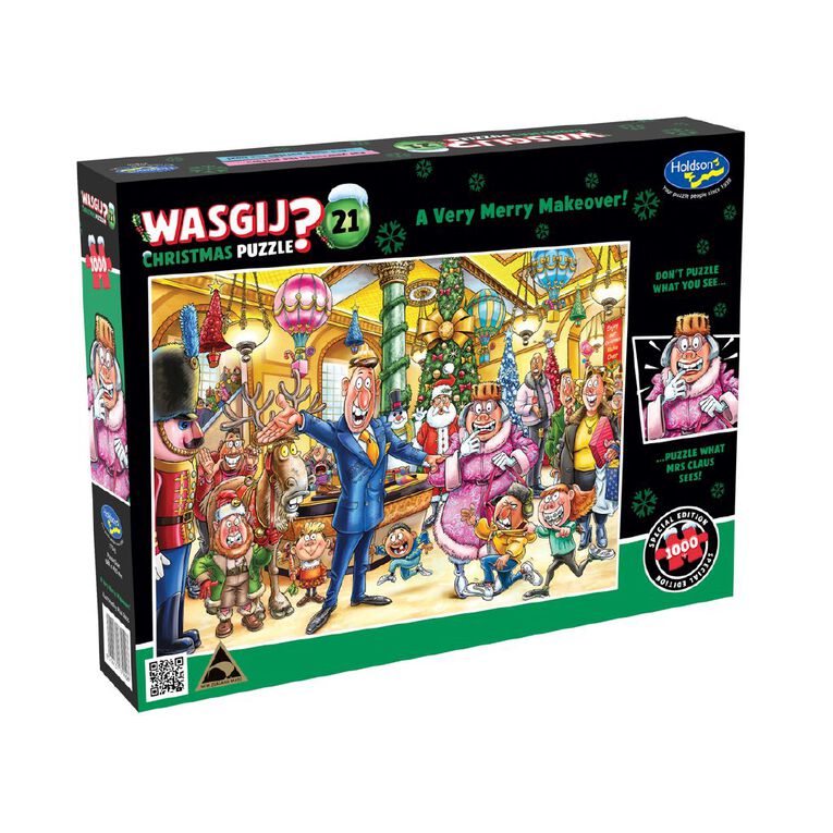 Wasgij Xmas 21 Mrs Claus Shopping Trip 1000 Piece Puzzle Assorted, , hi-res