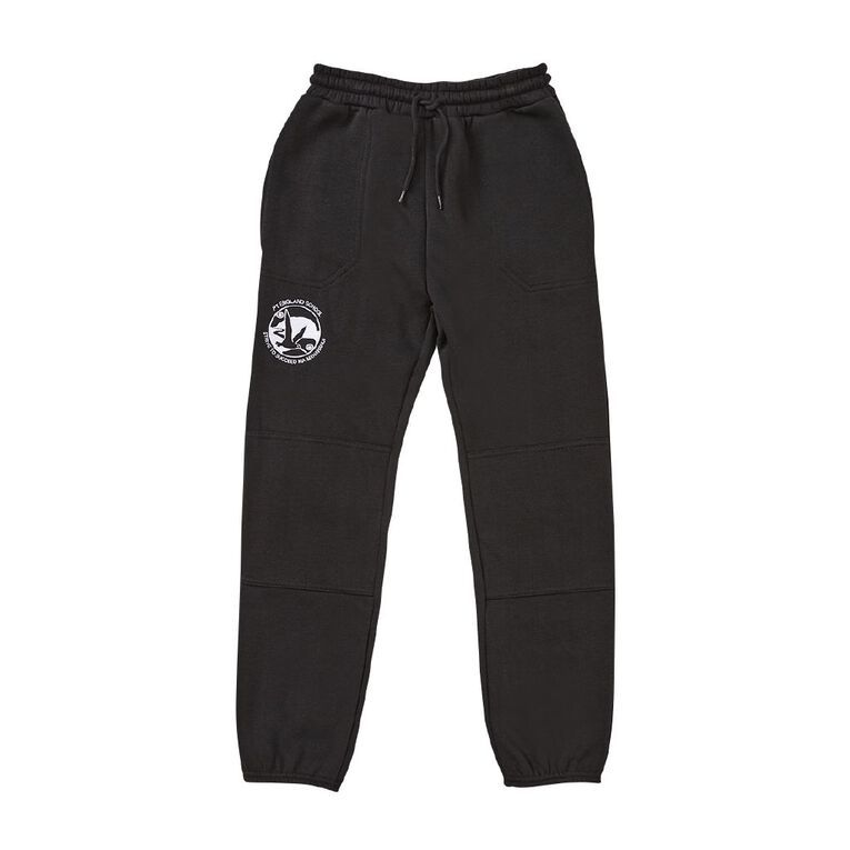 Schooltex Pt England School Trackpant with Embroidery, Black, hi-res