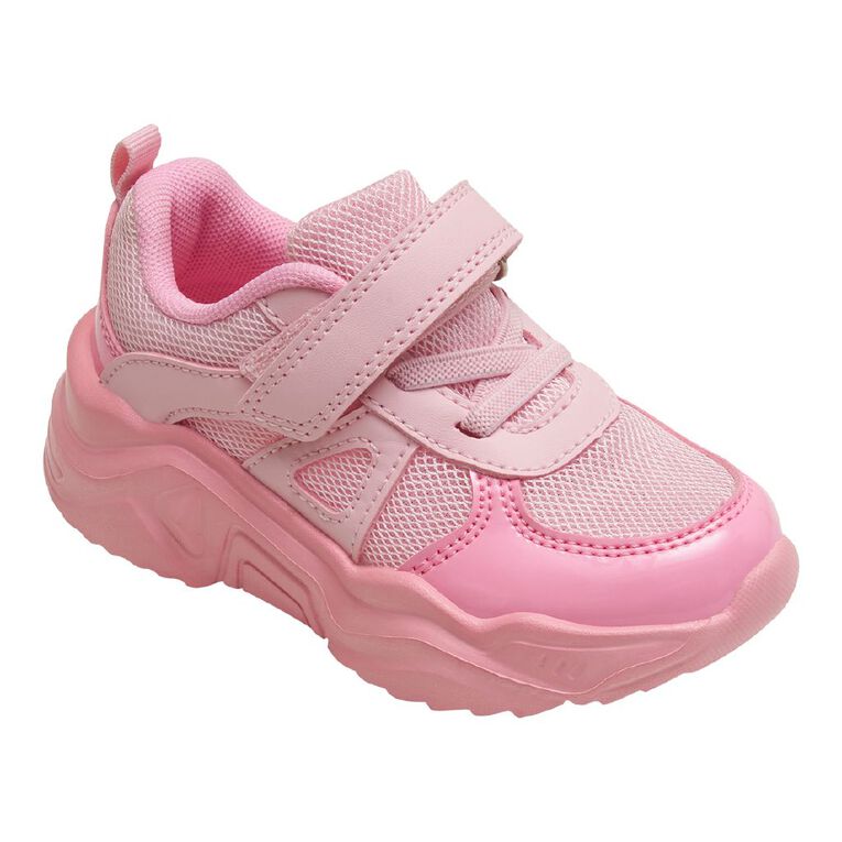 Active Intent Junior Kids' Tabitha Trainers, Pink, hi-res