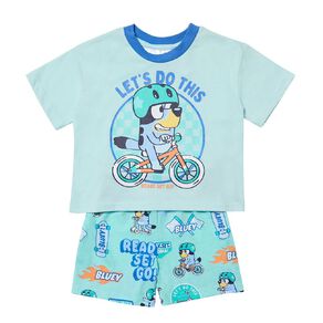 Bluey Boys' T-Shirt and Short Pyjama Set